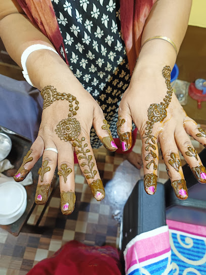 Nail art and decorative hand work shown on Glossy's Google Maps listing